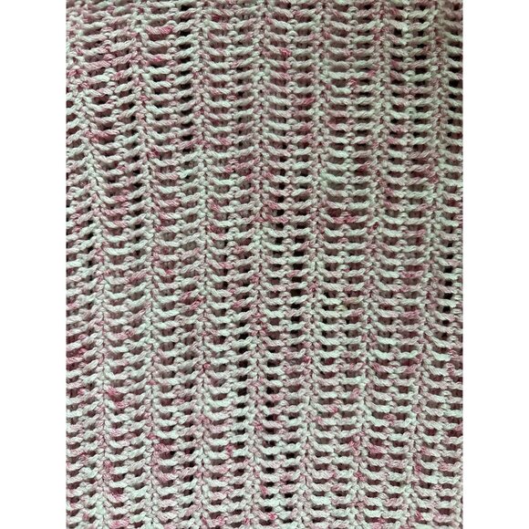 Talbots Sweater Womens Medium Petite Open Knit Crewneck Pullover Spring Cotton - Picture 5 of 8